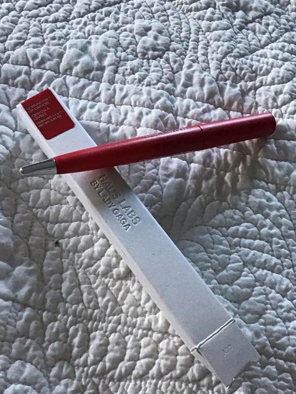 New Haus Labs By Lady Gaga Le Monster Lip Lipstick Crayon in Crimson Matte